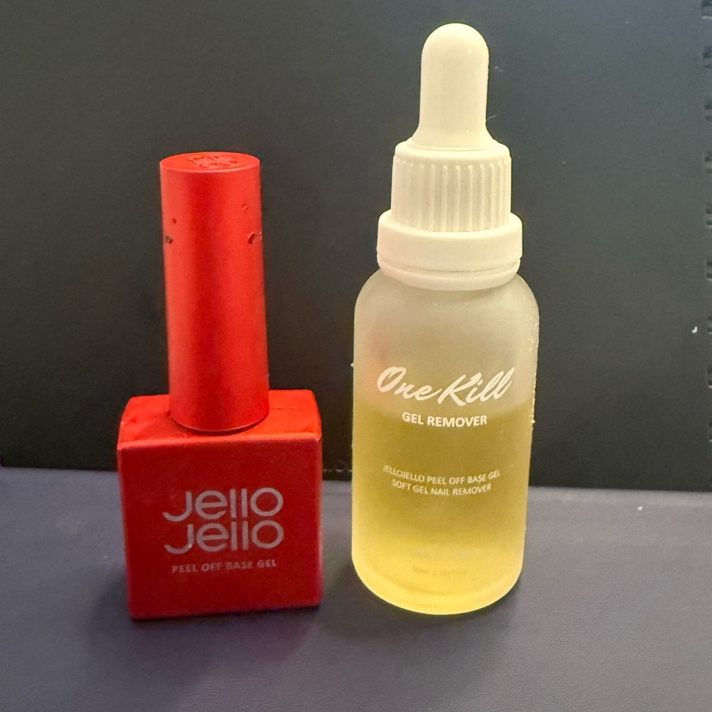 Jello Jello Peel Off Base Gel and One Kill Gel Remover Set